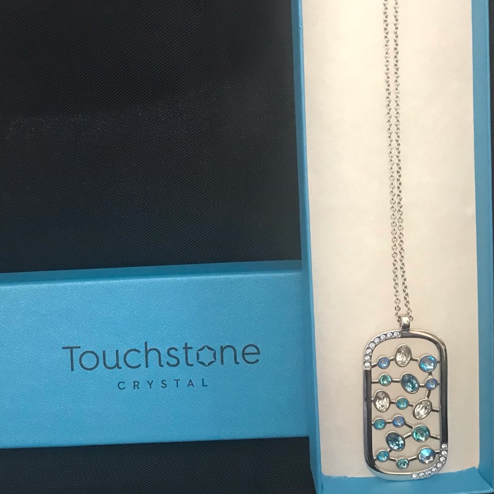 Riverbed Pendant by Touchstone Crystal.  Swarovski Crystal